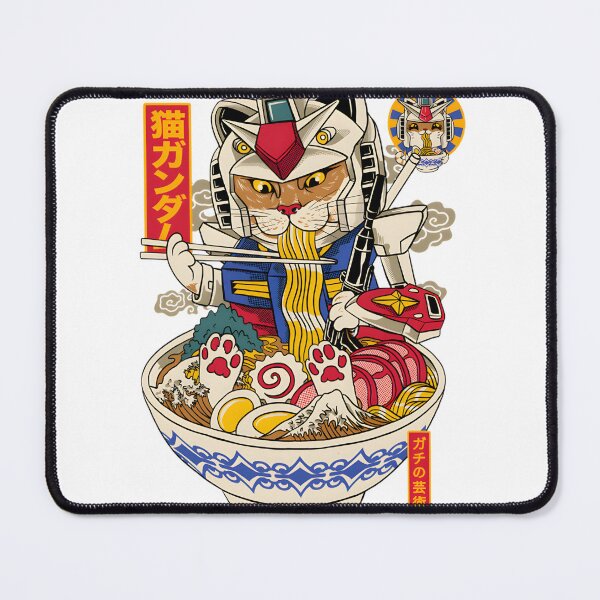 Item preview, Mecha Neko Slurping Ramen Bowl Aesthetic Japanese Anime Robot Cat Art | ⭐⭐⭐⭐⭐ designed and sold by tlcgiftcenter.