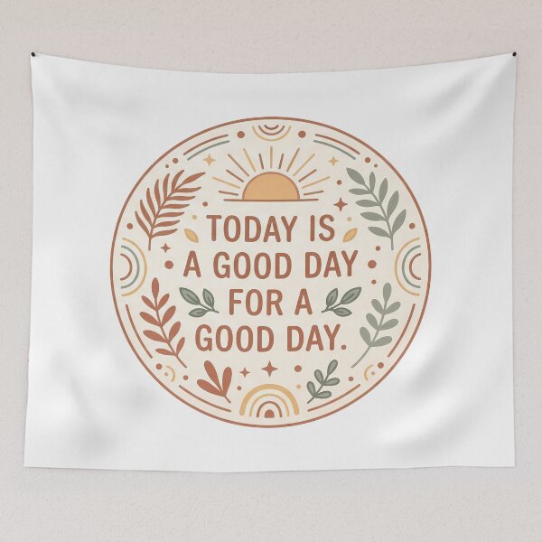 Item preview, Nature Today Is A Good Day Inspirational Quote designed and sold by ART ATTACK ZONE.