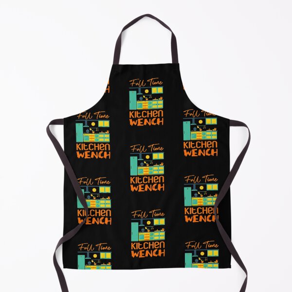 Item preview, Full Time Kitchen Wench (on Black) designed and sold by PawsitiveMum3.