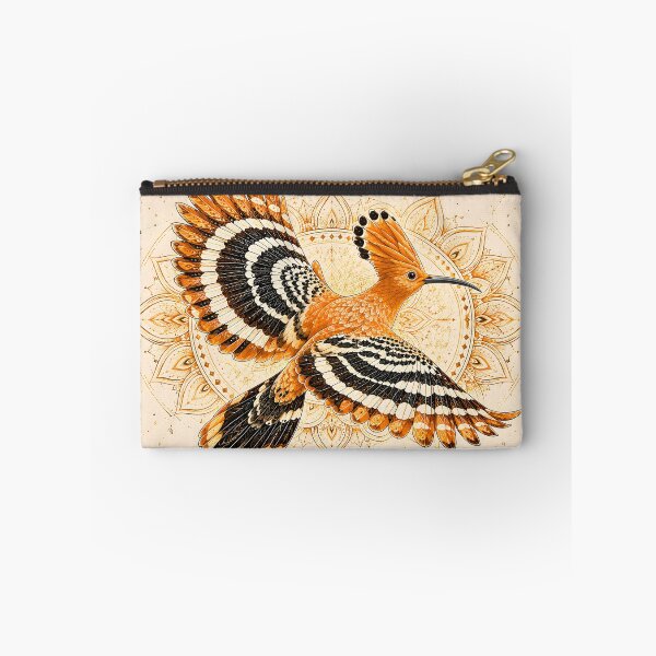 Item preview, Hoopoe Bird Mandala | Geometric Bird Mandala Art | Orange and Black Sacred Geometry | Ornamental Nature Wall Art designed and sold by suryabumblee.