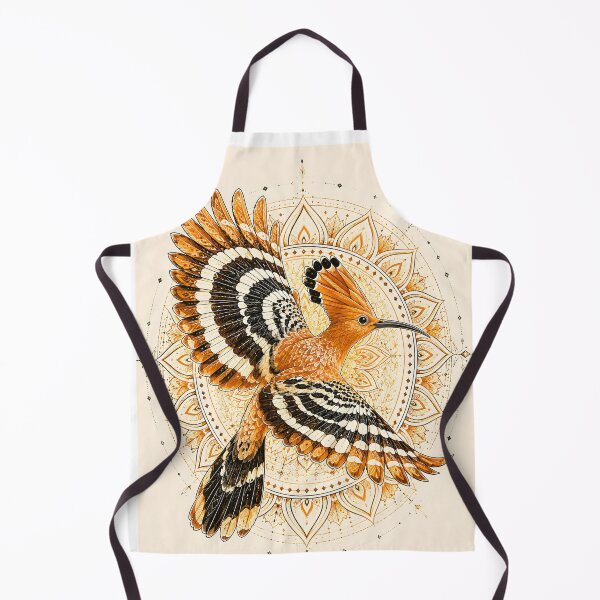 Item preview, Hoopoe Bird Mandala | Geometric Bird Mandala Art | Orange and Black Sacred Geometry | Ornamental Nature Wall Art designed and sold by suryabumblee.