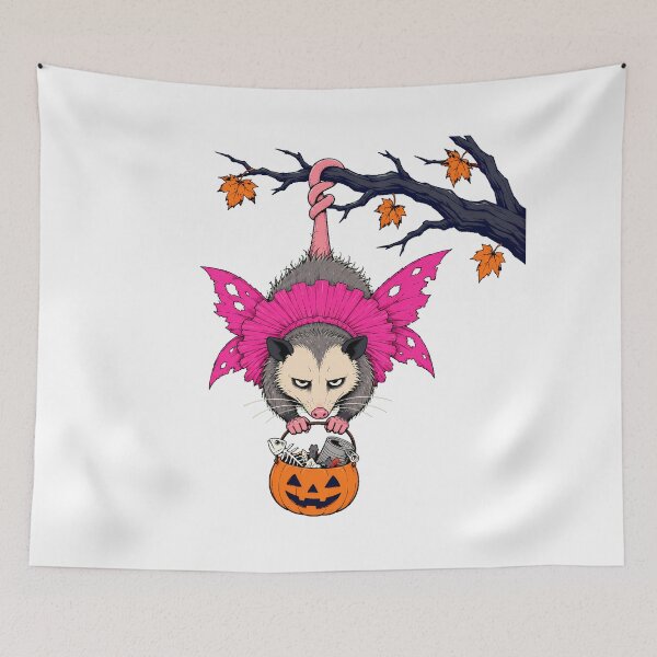 Item preview, Grumpy Fairy Opossum Halloween Spooky Goblincore Costume designed and sold by chattsuede.