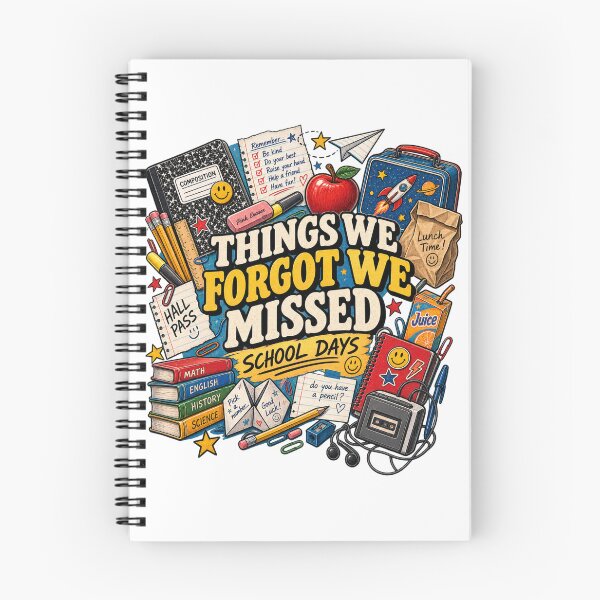 Item preview, Things We Forgot We Missed - Vintage School Days Nostalgia Collage designed and sold by CulturalCurios.