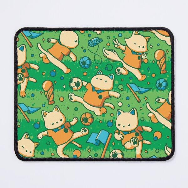 Item preview, Soccer Cats Dancing Pattern designed and sold by Tobe Fonseca®.