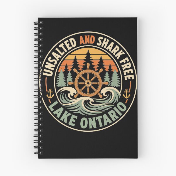 Item preview, Lake Ontario Retro Vintage Unsalted And Shark Free Funny Great Lakes designed and sold by clothesy7.