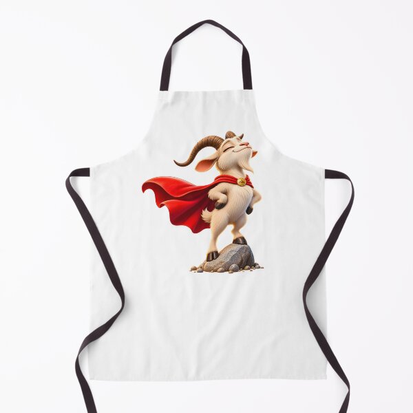 Item preview, Diseño de la capa roja del superhéroe cabra designed and sold by WeirdStation.