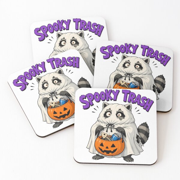 Item preview, Spooky Halloween Trash Panda Raccoon Ghost designed and sold by chattsuede.