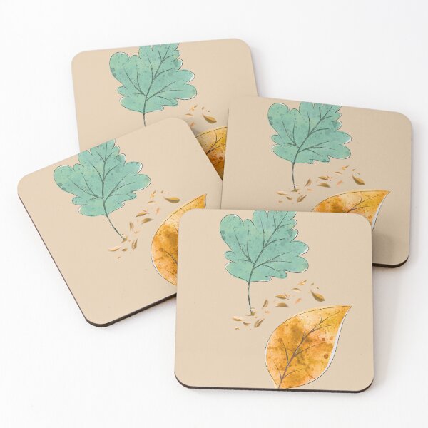 Item preview, Minimalistic Autumn Leaves Poster designed and sold by ArtbyAfroditi.