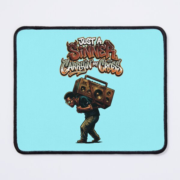 Item preview, Just a Sinner Carryin' My Cross - Humor Hip Hop Street Art  designed and sold by YOFANTZ!.