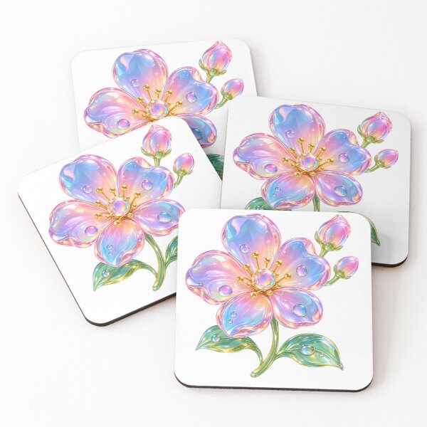 Item preview, Luxury Transparent Glass Flowers – Elegant Crystal Floral Art designed and sold by ShokranDesign1.