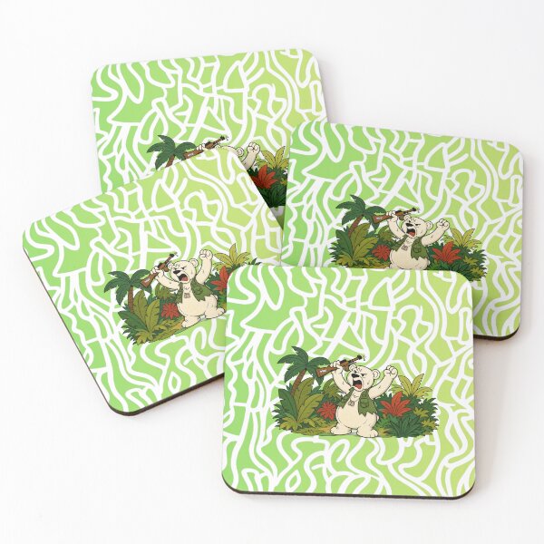 Item preview, Neeno Can Do It! Hunter Bear in Jungle Cartoon designed and sold by YOFANTZ!.