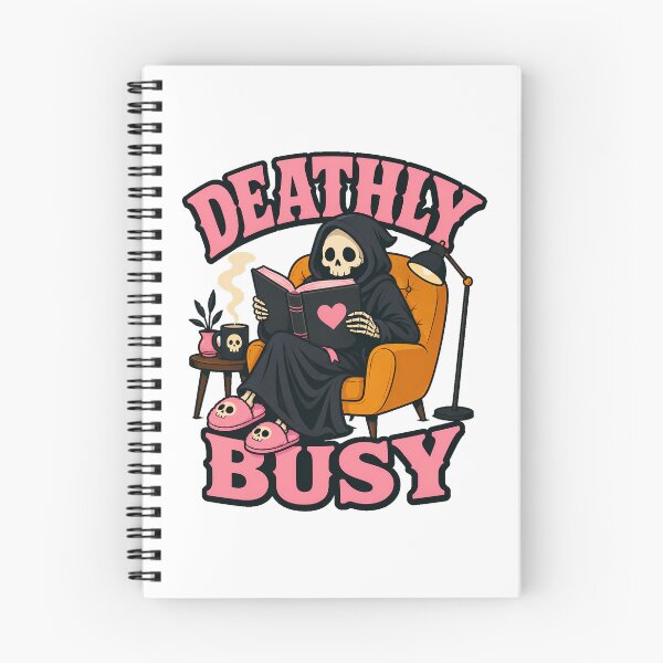 Item preview, Deathly Busy Grim Reaper Cozy Goth Reader designed and sold by chattsuede.
