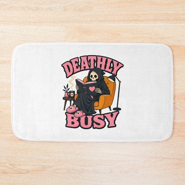 Item preview, Deathly Busy Grim Reaper Cozy Goth Reader designed and sold by chattsuede.