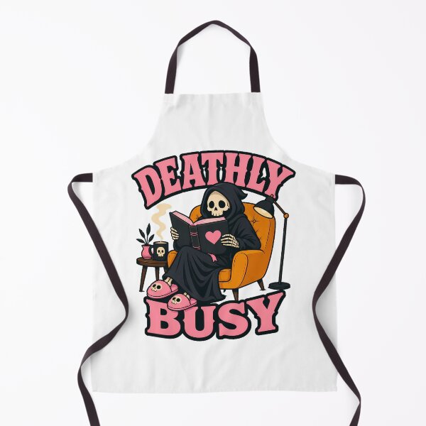 Item preview, Deathly Busy Grim Reaper Cozy Goth Reader designed and sold by chattsuede.