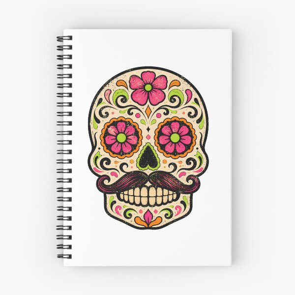 Item preview, Mustache Sugar Skull Calavera Mexican Folk Culture designed and sold by chattsuede.