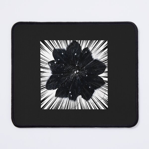 Item preview, Gothic Black Flower Manga Speed Lines Comic Pop Art designed and sold by BalkanBloomArt.