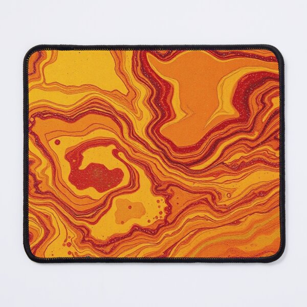Item preview, Orange Yellow Fire Marble Swirl designed and sold by IntelliMindDesigns.