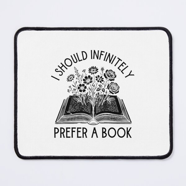 Item preview, I Should Infinitely Prefer A Book - Reading Quote designed and sold by gunaone-design.