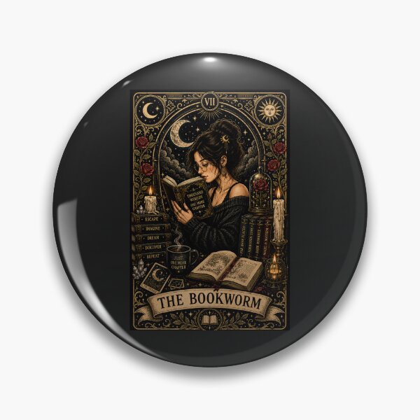 Item preview, The Bookworm Tarot Card designed and sold by Eunice44Designs.