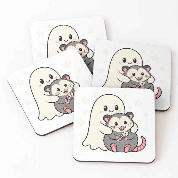 Item preview, Spooky Opossum Ghost Hug Pastel Goth Autumn Friend designed and sold by chattsuede.