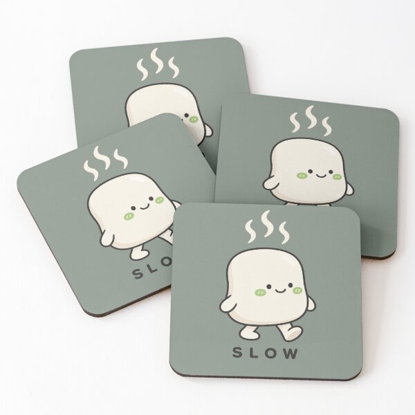 Item preview, Taking It Slow Cute Minimalist Self Care Blob designed and sold by QCena.