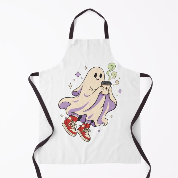 Item preview, Spooky Ghost Drinking Coffee Cozy Pastel Goth designed and sold by chattsuede.