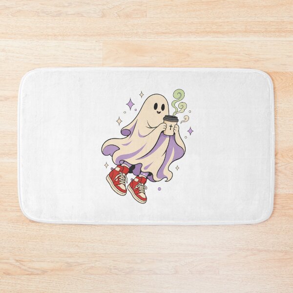 Item preview, Spooky Ghost Drinking Coffee Cozy Pastel Goth designed and sold by chattsuede.