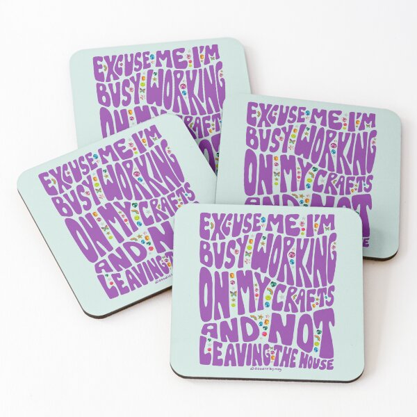 Item preview, Busy Working On My Crafts designed and sold by doodlebymeg.