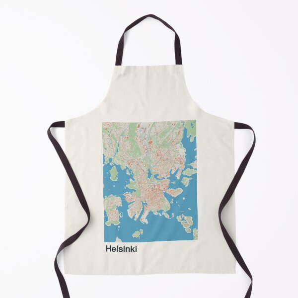 Item preview, Mapa minimalista de Helsinki designed and sold by MapsNerd.