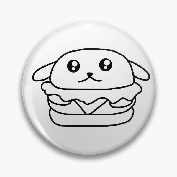 Item preview, Doger Line Art Dog Burger Illustration designed and sold by PassableStudio.