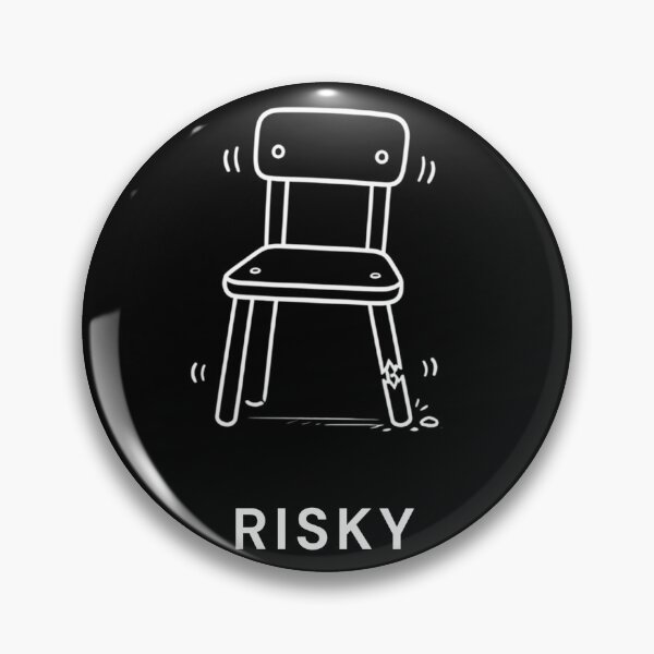 Item preview, Risky Broken Chair Funny Minimalist Design – Absurd Humor designed and sold by SakuraHQ.