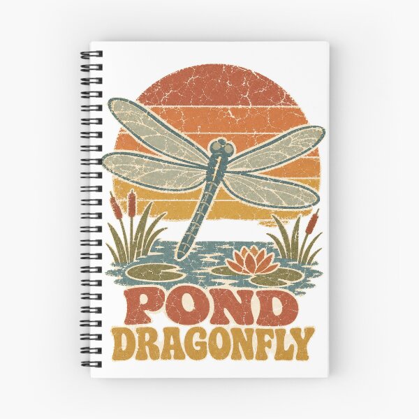 Item preview, Dragonfly over the Summer Pond Sun Faded Retro Art designed and sold by VisualArtsOasis.