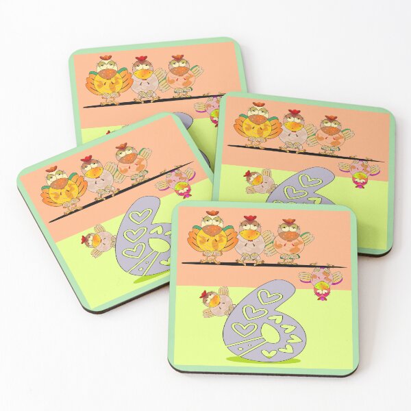 Item preview, 6th birthday chickens designed and sold by minimalartstory.