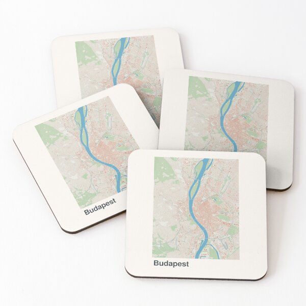 Item preview, Budapest Minimalistic Map Art designed and sold by MapsNerd.
