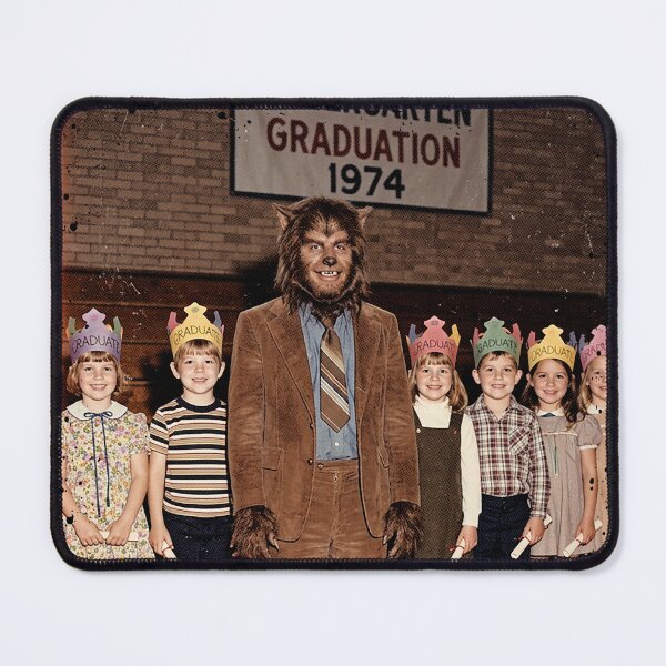 Item preview, Kindergarten Graduation 1974 Cursed Vintage Photo designed and sold by The Mellonaire.