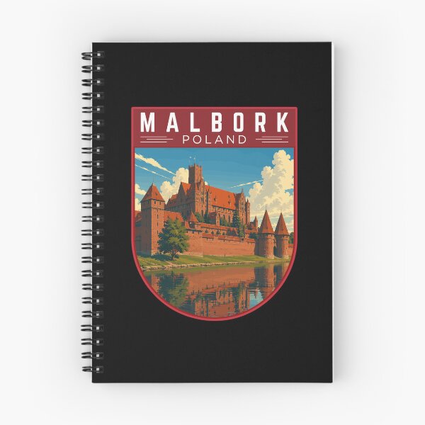 Item preview, Malbork (Castle) in Poland, Vintage Travel Art Badge designed and sold by MaateoDesign.