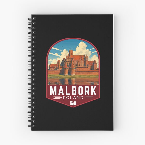 Item preview, Malbork in Poland, Retro Travel Art Emblem designed and sold by MaateoDesign.
