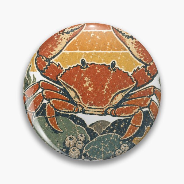 Item preview, Crab in the Tide Pool Sun Faded Retro Art designed and sold by VisualArtsOasis.