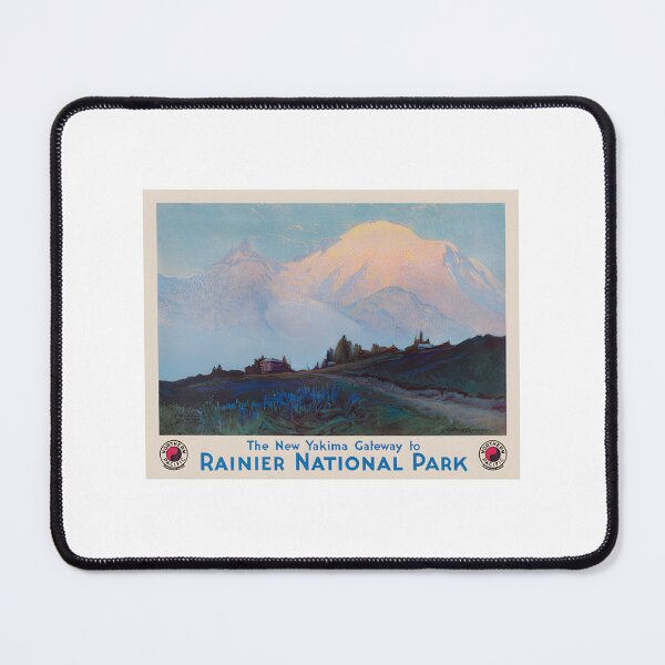 Item preview, Vintage Yakima Gateway To Rainier National Park Poster Art | Best Buy designed and sold by SpicyLife.