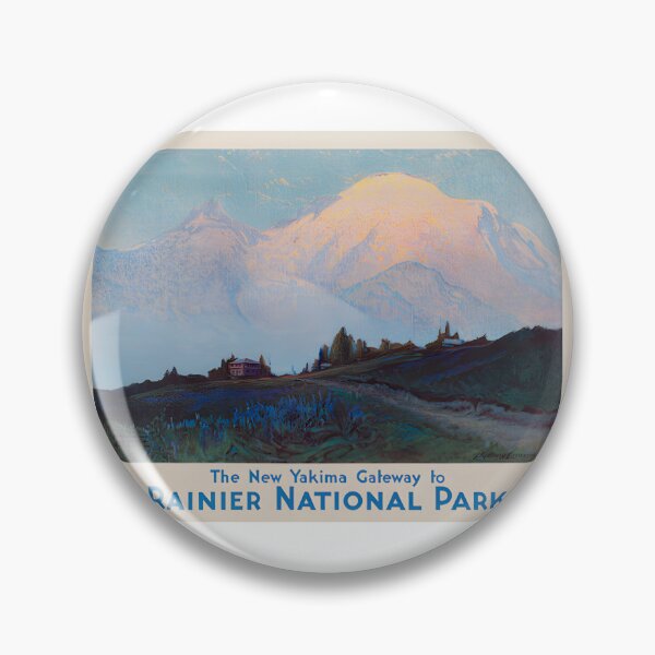 Item preview, Vintage Yakima Gateway To Rainier National Park Poster Art | Best Buy designed and sold by SpicyLife.