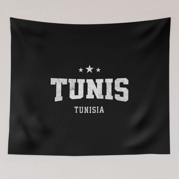 Item preview, Tunis Tunisia Vintage Varsity Distressed Retro College Travel Design designed and sold by NiceTeeClub.