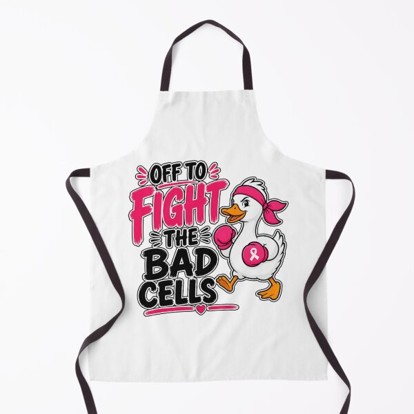 Item preview, Off to Fight the Bad Cells Funny Goose Breast Cancer Awareness designed and sold by WeirdlyMild.