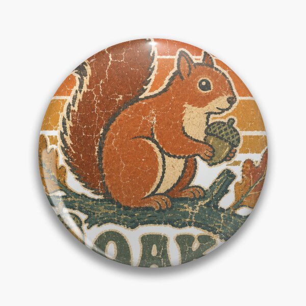 Item preview, Squirrel in the Oak Tree Canopy Sun Faded Retro Art designed and sold by VisualArtsOasis.