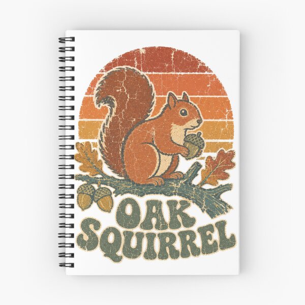 Item preview, Squirrel in the Oak Tree Canopy Sun Faded Retro Art designed and sold by VisualArtsOasis.