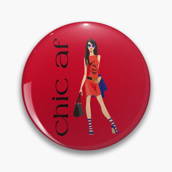 Item preview, Chic AF (on Red) designed and sold by PawsitiveMum3.