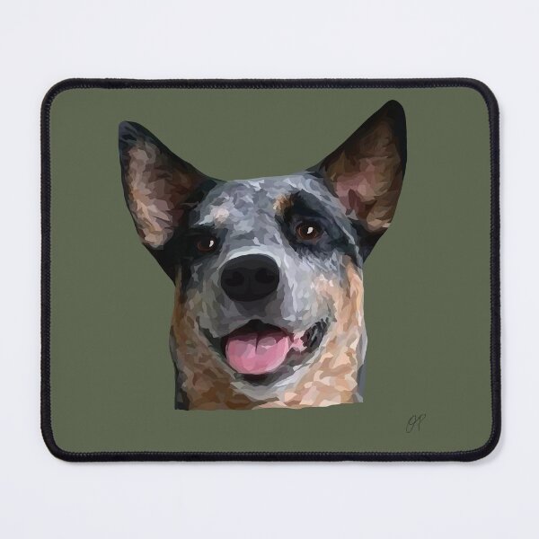 Item preview, Australian Cattle Dog Geometric Design – Headshot Illustration designed and sold by Wheel and Woof.