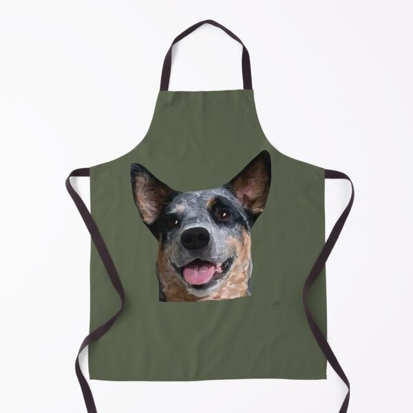 Item preview, Australian Cattle Dog Geometric Design – Headshot Illustration designed and sold by Wheel and Woof.