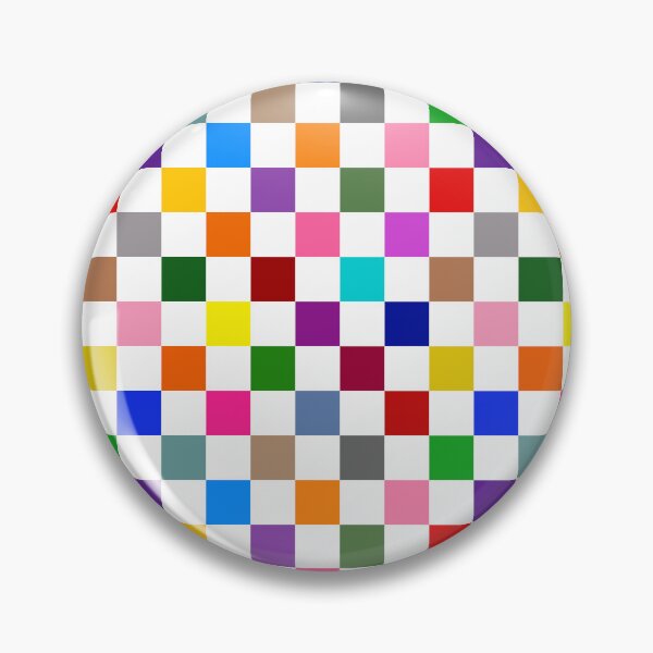 Item preview, Colorful Checkered Check Design White  designed and sold by PatternTitan.