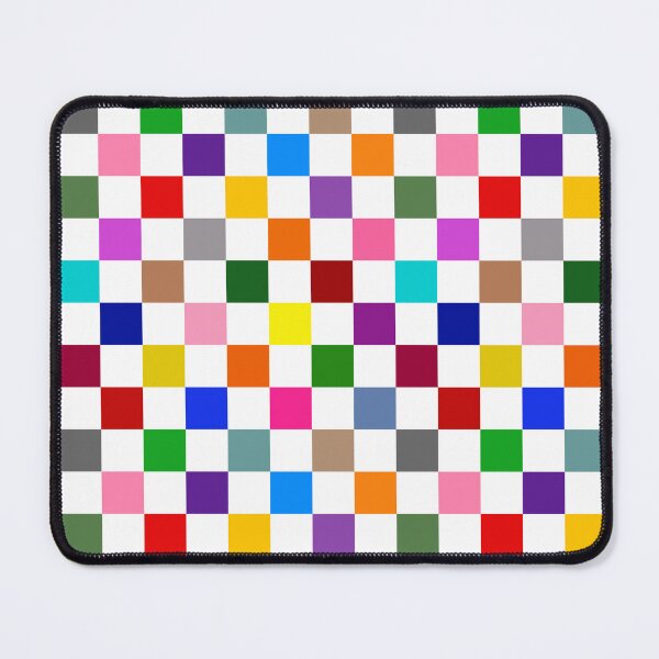 Item preview, Colorful Checkered Check Design White designed and sold by PatternTitan.