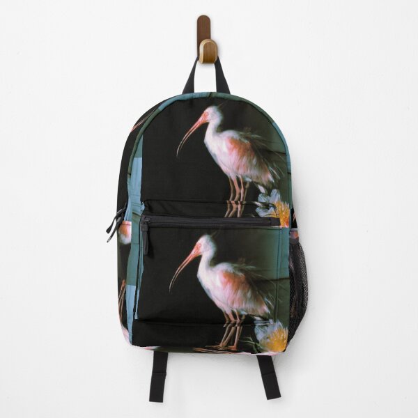 Item preview, Ethereal White Ibis Standing Beside Peony designed and sold by TerrellynKinneu.